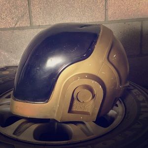 Gold Daft Punk helmet